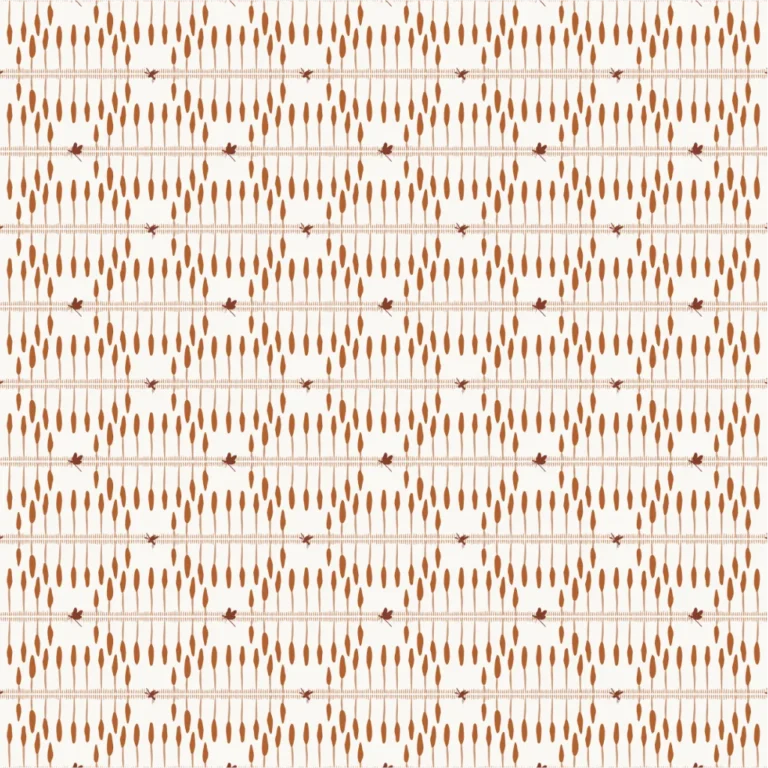 Eldy-Coordinating2_terracotta_Reed_Rhythm_minimalis_grass_pattern