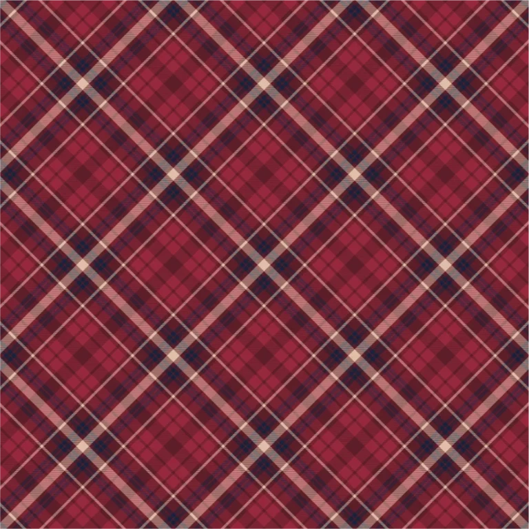 Heritage Plaid – Warm Oxford Check in Burgundy and Navy